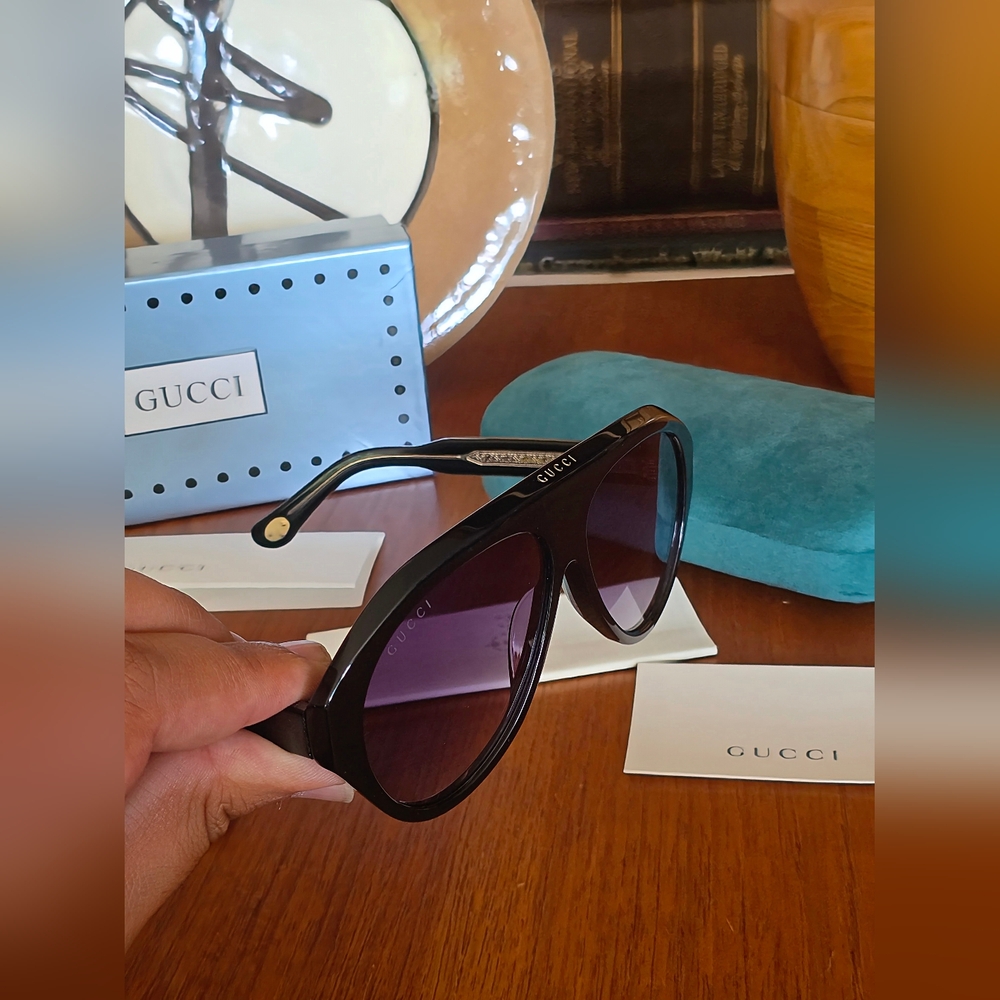MADE IN ITALY GUCCI AVIATOR GG0479S SUNGLASSES - Picture 4 of 16